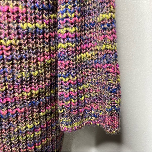 Sundance Ainsley Highland Multicolored Chunky Knit Longline Cardigan Sweater - Picture 7 of 10